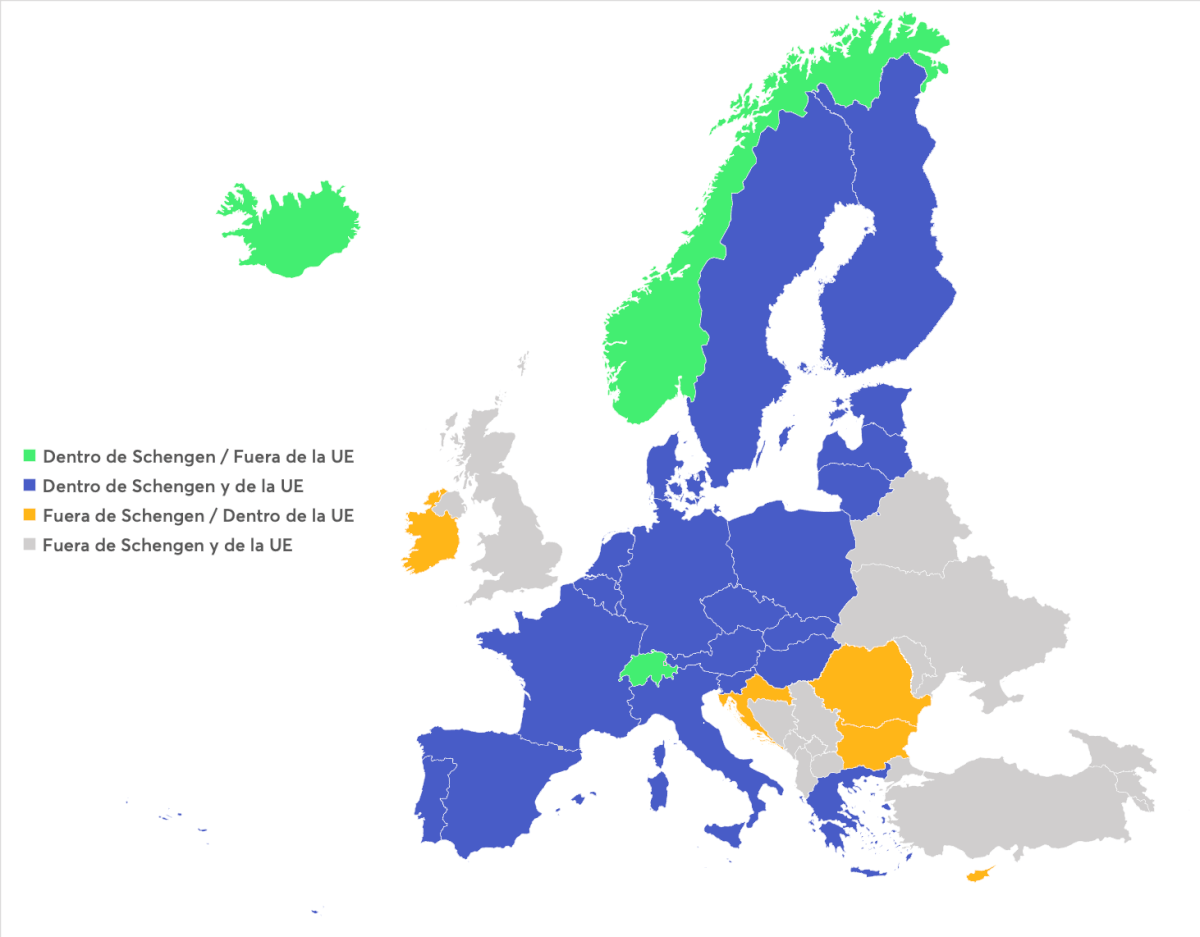 Zona Schengen ventajas para los países de la UE